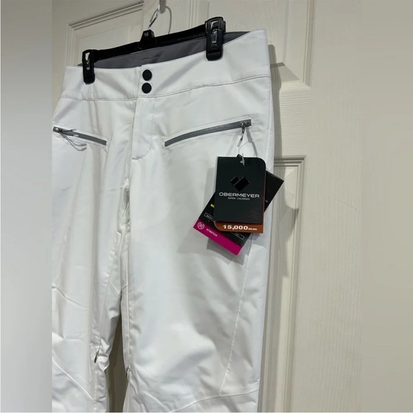 Obermeyer Women’s Size 12 Bliss Snow Ski Pants NWT White Snowboard - Picture 10 of 13